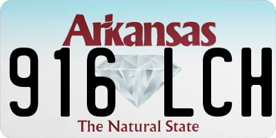 AR license plate 916LCH