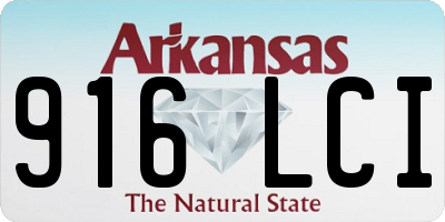 AR license plate 916LCI