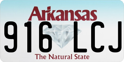 AR license plate 916LCJ