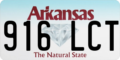 AR license plate 916LCT