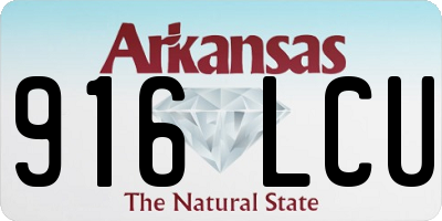 AR license plate 916LCU