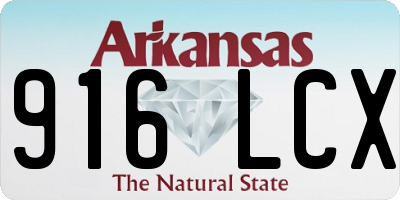 AR license plate 916LCX