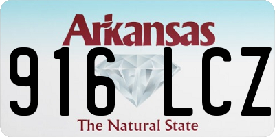 AR license plate 916LCZ