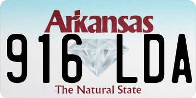 AR license plate 916LDA