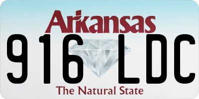 AR license plate 916LDC