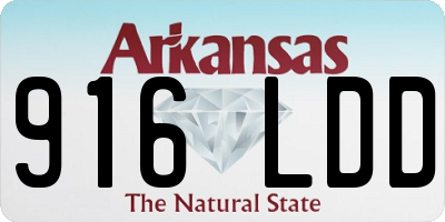 AR license plate 916LDD