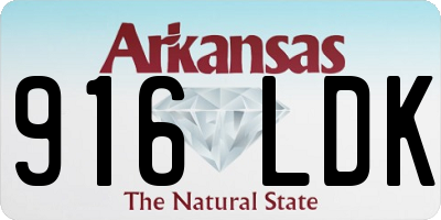 AR license plate 916LDK