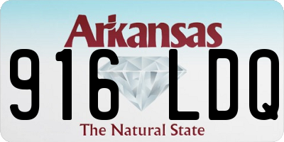 AR license plate 916LDQ