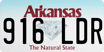 AR license plate 916LDR