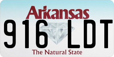 AR license plate 916LDT