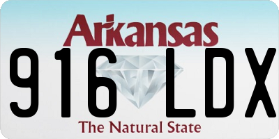 AR license plate 916LDX