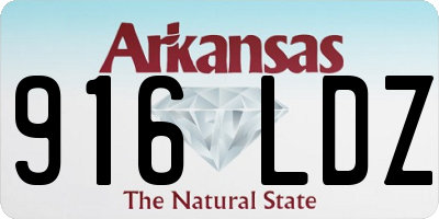 AR license plate 916LDZ