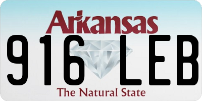 AR license plate 916LEB