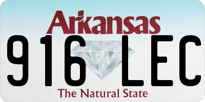 AR license plate 916LEC