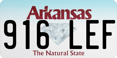 AR license plate 916LEF