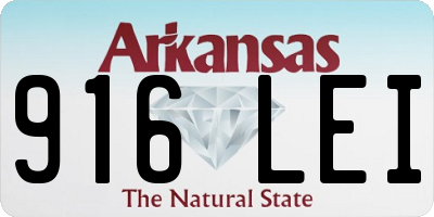 AR license plate 916LEI