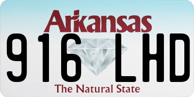 AR license plate 916LHD