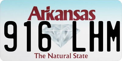 AR license plate 916LHM