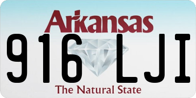 AR license plate 916LJI
