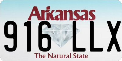 AR license plate 916LLX