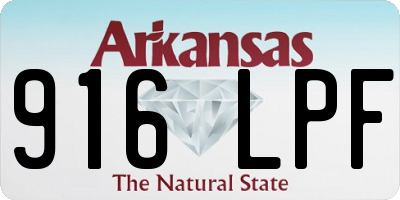 AR license plate 916LPF