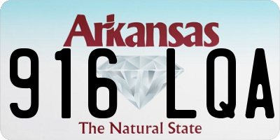 AR license plate 916LQA