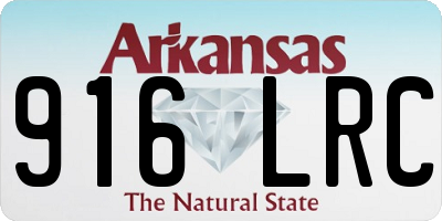 AR license plate 916LRC