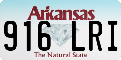 AR license plate 916LRI