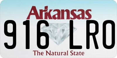 AR license plate 916LRO