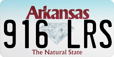 AR license plate 916LRS