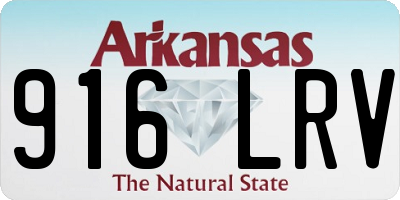 AR license plate 916LRV