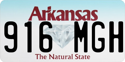 AR license plate 916MGH