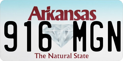 AR license plate 916MGN