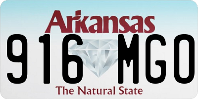 AR license plate 916MGO