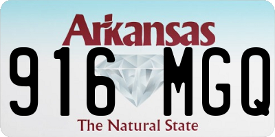 AR license plate 916MGQ