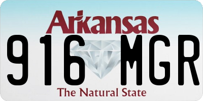 AR license plate 916MGR