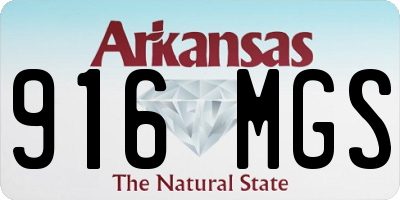 AR license plate 916MGS