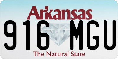 AR license plate 916MGU