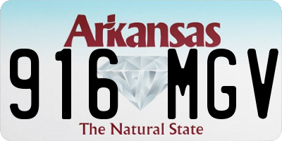 AR license plate 916MGV
