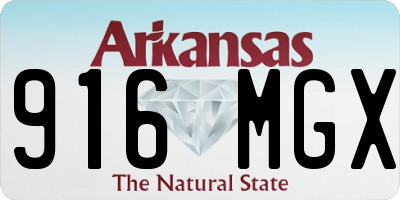 AR license plate 916MGX