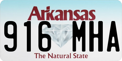 AR license plate 916MHA