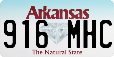AR license plate 916MHC
