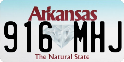 AR license plate 916MHJ