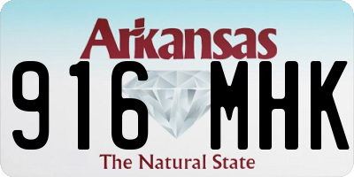 AR license plate 916MHK