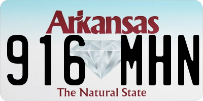 AR license plate 916MHN