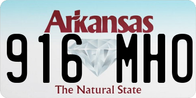 AR license plate 916MHO