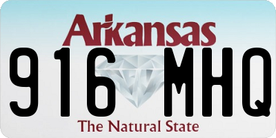AR license plate 916MHQ