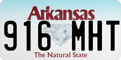 AR license plate 916MHT