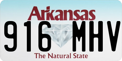 AR license plate 916MHV
