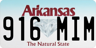 AR license plate 916MIM